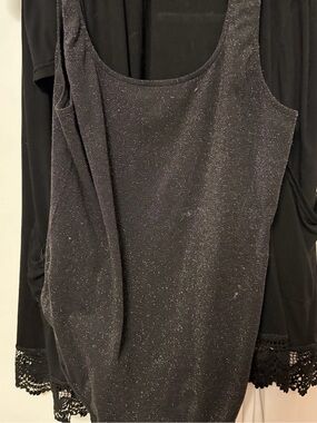 Women's Black Sparkle body suit